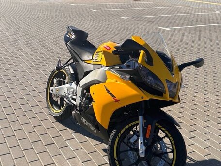 2014 Aprilia RS4 125, жёлтый, 350000 рублей, вид 1