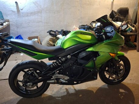 2013 Kawasaki ER-4F (Ninja 400R), зелёный, 400000 рублей, вид 2