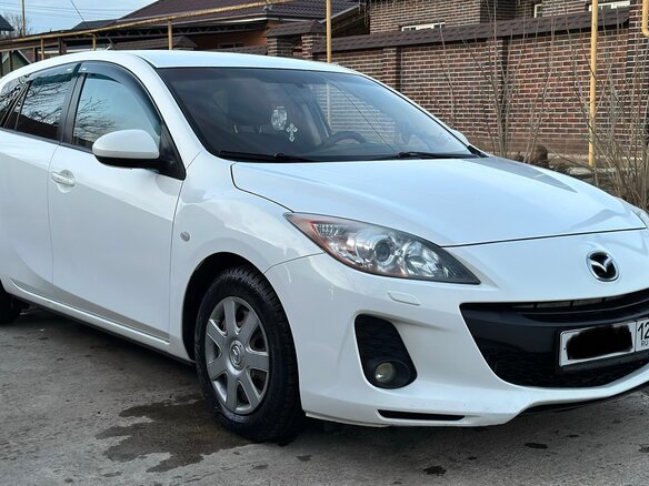 2012 Mazda 3 II (BL) Рестайлинг, белый, 1250000 рублей - вид 2