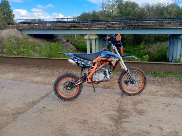 2023 Kayo Evolution YX140EM, оранжевый, 60000 рублей - вид 2