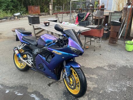 2005 Yamaha YZF-R6, синий, 550000 рублей, вид 1