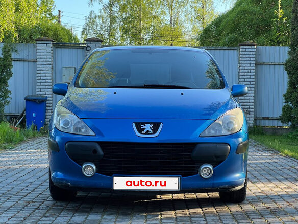2007 Peugeot 307 I Рестайлинг, синий, 300000 рублей - вид 5