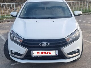 2017 Lada (ВАЗ) Vesta SW I, белый, 880000 рублей, вид 3