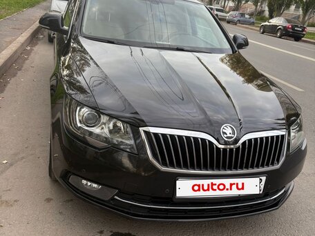 2014 Skoda Superb DSG II Рестайлинг, чёрный, 1100000 рублей, вид 1