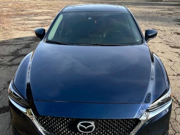 2019 Mazda 6 III (GJ) Рестайлинг 2, синий, 2650000 рублей - вид 3