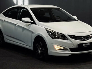 2015 Hyundai Solaris I Рестайлинг, белый, 893000 рублей, вид 3