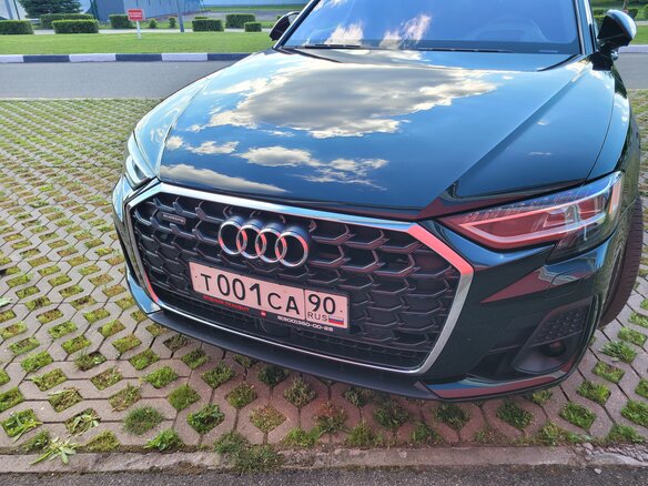 2022 Audi A8 Long 55 TFSI IV (D5), чёрный, 7890000 рублей - вид 8