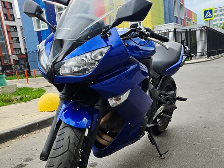 2015 Kawasaki ER-6F (Ninja 650R), синий, 500000 рублей, вид 2