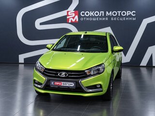 2016 Lada (ВАЗ) Vesta I, зелёный, 779900 рублей, вид 4
