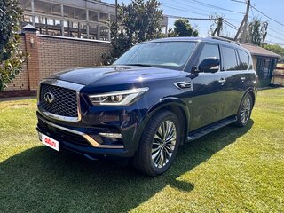 2018 Infiniti QX80 I Рестайлинг 2, синий, 4200000 рублей, вид 5