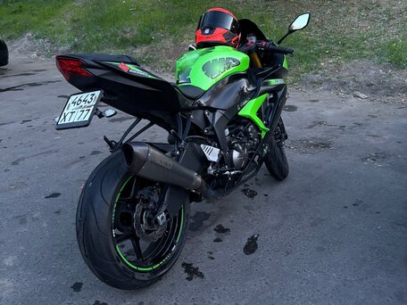 2014 Kawasaki ZX-6R Ninja, зелёный, 805000 рублей, вид 4