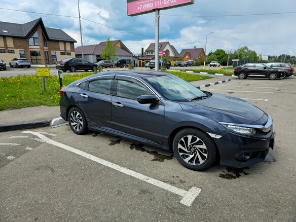 2018 Honda Civic X, синий, 1490000 рублей - вид 2