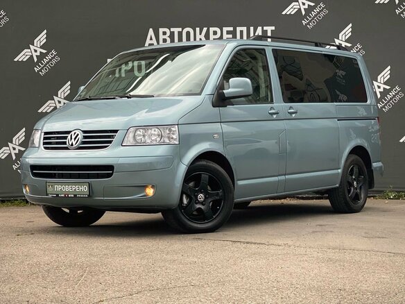 2007 Volkswagen Multivan T5, голубой, 1865000 рублей - вид 2