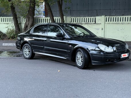 2007 Hyundai Sonata ТагАЗ IV (EF) Рестайлинг, чёрный, 340000 рублей, вид 2