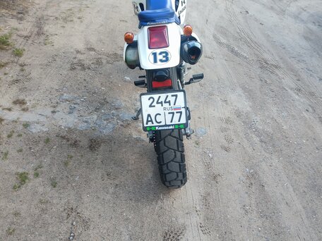 2002 Kawasaki D-tracker 250, белый, 335000 рублей, вид 3