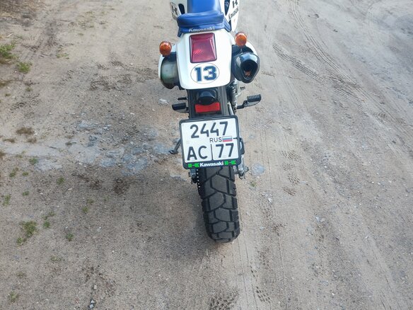 2002 Kawasaki D-tracker 250, белый - вид 2