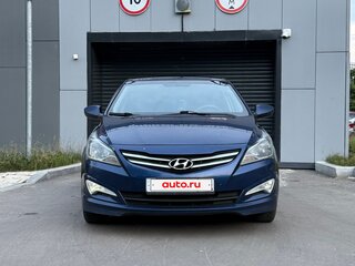 2015 Hyundai Solaris I Рестайлинг, синий, 620000 рублей, вид 2