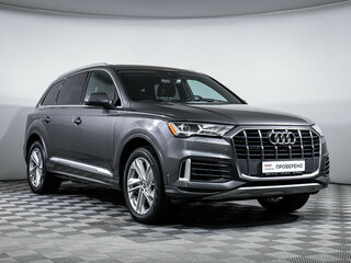 2021 Audi Q7 45 TFSI II (4M) Рестайлинг, серый, 5400000 рублей, вид 3