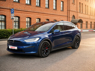 2023 Tesla Model X Plaid I Рестайлинг, синий, 8700000 рублей, вид 3