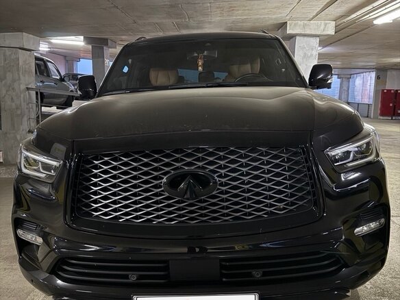 2019 Infiniti QX80 I Рестайлинг 2, чёрный, 7900000 рублей - вид 1
