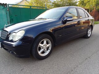 2002 Mercedes-Benz C-Класс 180 II (W203), синий, 690000 рублей, вид 1