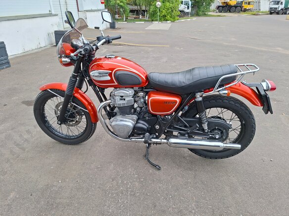 2007 Kawasaki W 650, оранжевый, 580000 рублей - вид 9