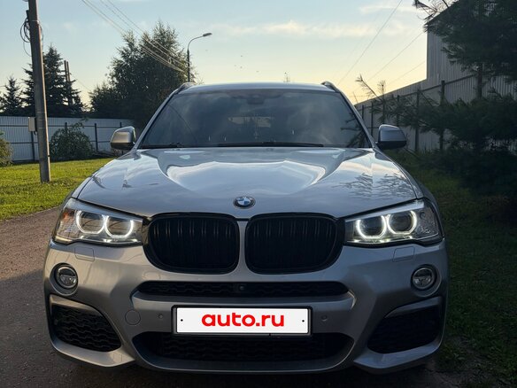 2017 BMW X3 28i II (F25) Рестайлинг, серебристый, 2000000 рублей