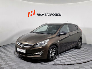 2015 Hyundai Solaris I Рестайлинг, коричневый, 919000 рублей, вид 1