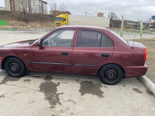 2007 Hyundai Accent ТагАЗ II, красный, 220000 рублей, вид 2