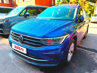 2021 Volkswagen Tiguan II Рестайлинг, синий, 2500000 рублей, вид 2