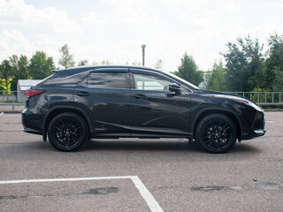 2021 Lexus RX 450h IV Рестайлинг, чёрный, 6435650 рублей, вид 4