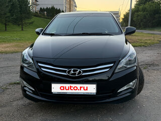 2016 Hyundai Solaris I Рестайлинг, чёрный, 799000 рублей, вид 2