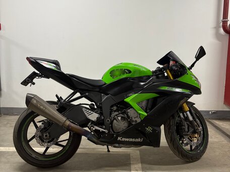 2014 Kawasaki ZX-6 Ninja, зелёный, 805000 рублей, вид 4