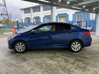 2016 Hyundai Solaris I Рестайлинг, синий, 999000 рублей, вид 2
