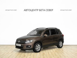 2014 Volkswagen Tiguan I Рестайлинг, коричневый, 1197000 рублей, вид 1