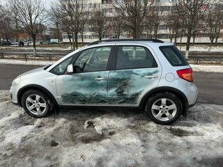 2010 Suzuki SX4 I (Classic) Рестайлинг, серебристый, 550000 рублей, вид 4