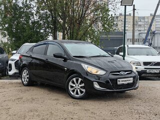2012 Hyundai Solaris I, чёрный, 599000 рублей, вид 3