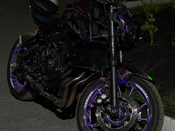 2019 Yamaha MT-07 (FZ-07), фиолетовый, 699000 рублей - вид 13