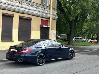 2015 Mercedes-Benz CLS 350 BlueTEC II (C218) Рестайлинг, синий, 3750000 рублей, вид 3
