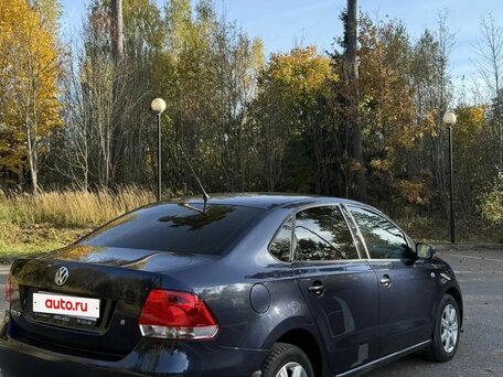 2012 Volkswagen Polo V, синий, вид 3