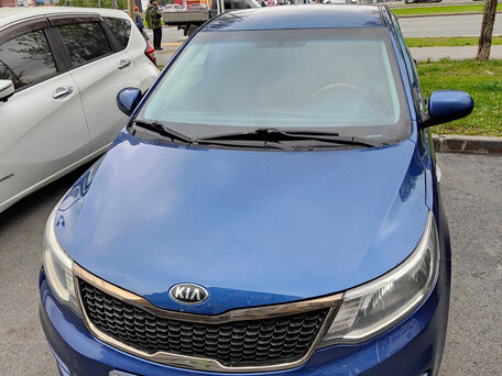 2015 Kia Rio III Рестайлинг, синий, 1249000 рублей, вид 1