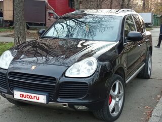 2006 Porsche Cayenne Turbo I (955), чёрный, 700000 рублей, вид 1