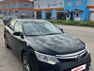 2016 Toyota Camry VII (XV50) Рестайлинг, чёрный, 1730000 рублей, вид 2