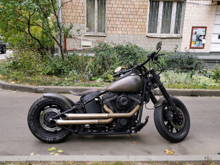 2007 Harley-Davidson Softail Custom, чёрный, 1200000 рублей, вид 4