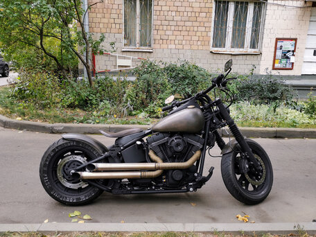 2007 Harley-Davidson Softail Custom, чёрный, 1200000 рублей, вид 4