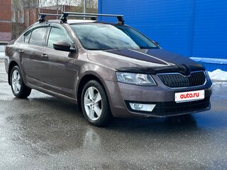 2014 Skoda Octavia III (A7), коричневый, 730000 рублей, вид 3
