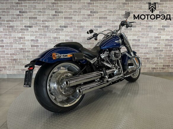 2022 Harley-Davidson Fat Boy, синий - вид 11