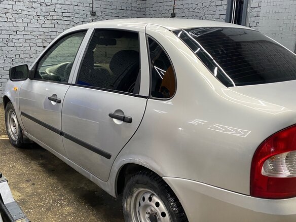 2008 Lada (ВАЗ) Kalina I, серебристый, 165000 рублей - вид 1