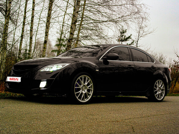2008 Mazda 6 II (GH), фиолетовый, 750000 рублей