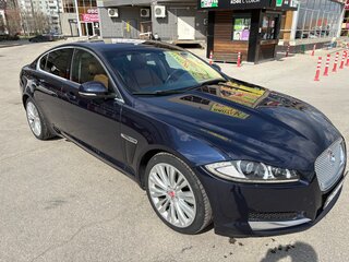 2014 Jaguar XF I Рестайлинг, синий, 1780000 рублей, вид 4